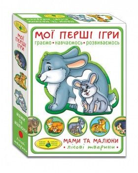 Детская развивающая игра Мамы и малыши 81114 лесные животные фото