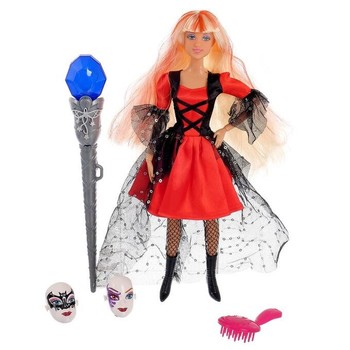 Кукла типа Барби с волшебной палочкой DEFA 8395-BF на шарнирах (Красный) фото