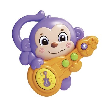 Дитяче інтерактивне брязкальце 855-58-59-60-61A з музикою і світлом (Мавпа Фіолетова) фото