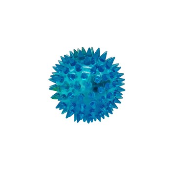 М'яч масажний MS 1137-1 6,5 см, пищалка, світлові ефекти (Синій) фото