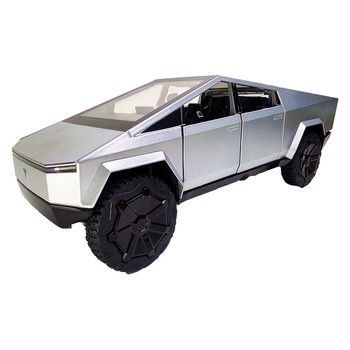 Машина металева Tesla Cybertruck АВТОПРОМ T7777, 1:24 Срібний фото