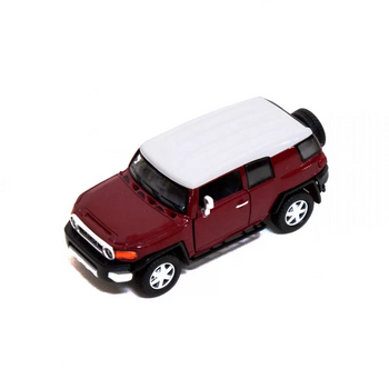 Дитяча залізна машинка TOYOTA FJ CRUISER КТ5343, інерційна Червоний фото