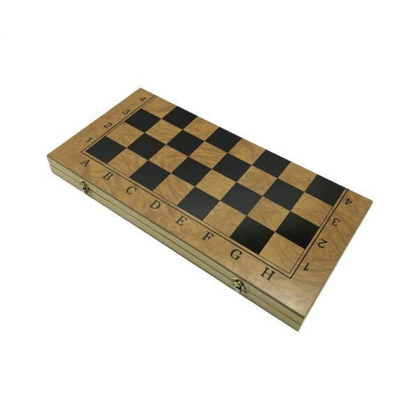 Набор настольных игр "Шахматы 3 в 1" Set3 NE-LG-12 нарды, шашки, шахматная доска 40х40 см фото