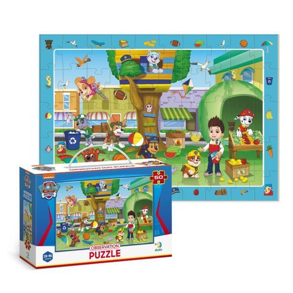 Пазл обсервационный "Paw Patrol Летние развлечения" 200464, 50 элементов фото