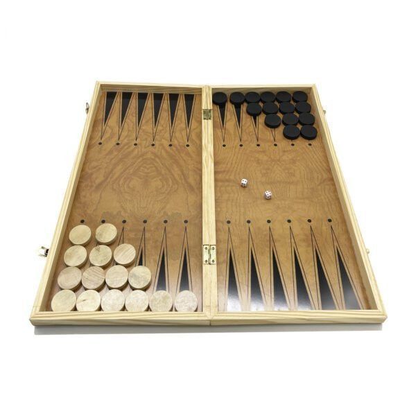 Набор настольных игр "Шахматы 3 в 1" Set3 NE-LG-12 нарды, шашки, шахматная доска 40х40 см фото