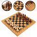 Дерев'яні шахи, шашки, нарди 3 в 1 35*35 см 822S фото 6 з 7