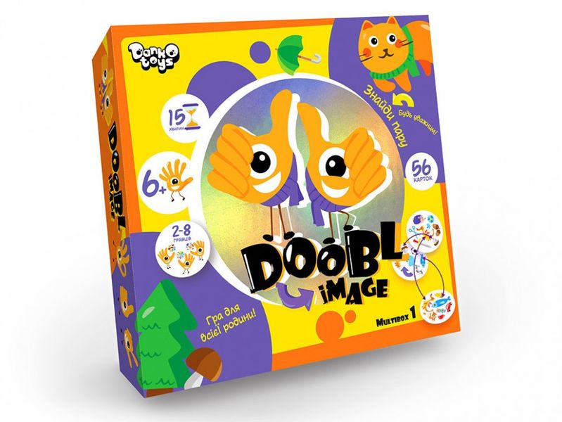 Развлекательная настольная игра "Doobl Image" DBI-01-01U на укр. языке фото
