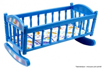 Кроватка для куклы Барби S0013 качалка ( S0013(Blue)) фото
