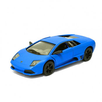 Колекційна іграшкова машинка MATTE LAMBORGHINI KT5370W інерційна Blue фото