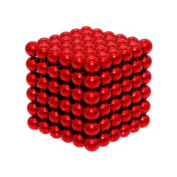 Магнитный неокуб MAG-008 головоломка металлическая (Красный) фото