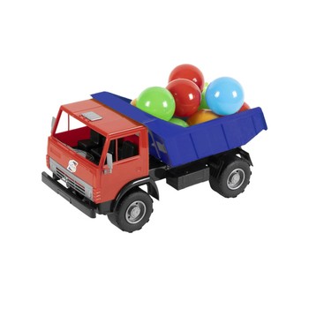 Дитяча машинка Самоскид Х2 ORION 471v2OR з кульками (Синій) фото