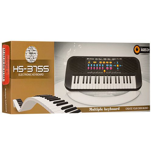 Детский синтезатор HS3755, 37 клавиш (HS3755A (Черный)) фото