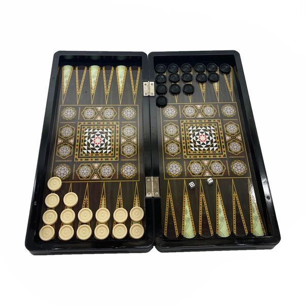 Набор настольных игр "Шахматы 3 в 1" Set3 NE-SP-SET-14 нарды, шашки, 40х40 см фото