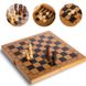 Дерев'яні шахи з нардами і шашками 3 в 1 30*30 см B3116 фото 3 з 10
