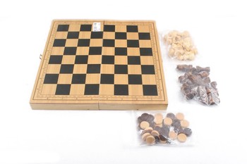 Шахматы с нардами и шашками 820 деревянные фото