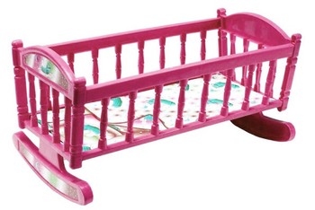 Кроватка для куклы Барби S0013 качалка ( S0013(Pink)) фото
