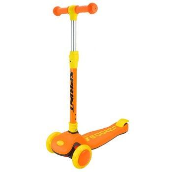 Самокат дитячий 3-х колісний Scooter SC2421(Orange) колеса що світяться, помаранчевий фото