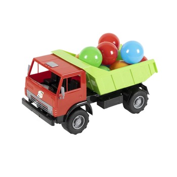Дитяча машинка Самоскид Х2 ORION 471v2OR з кульками (Зелений) фото