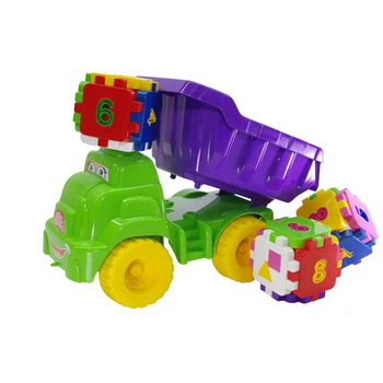 Дитячий ігровий пісочний набір 013585 з розвиваючим кубиком (Салатовий з фіолетовим) фото