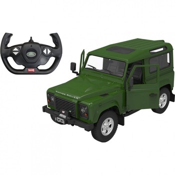 Машинка на радиоуправлении Land Rover Defender Rastar 78460 зеленый, 1:14 фото