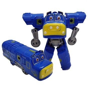 Детский трансформер 2189 Робот-поезд (Фиолетовый) фото