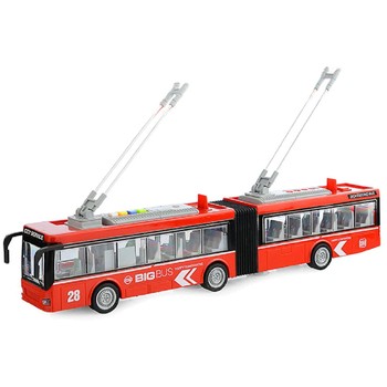 Дитяча ігрова модель Тролейбус "АВТОПРОМ" 7951AB масштаб 1:16 (Червоний) фото