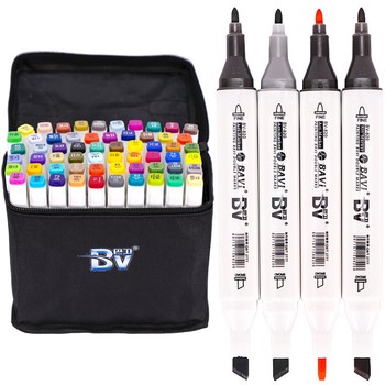 Набор скетч-маркеров 60 цветов BV800-60 в сумке фото