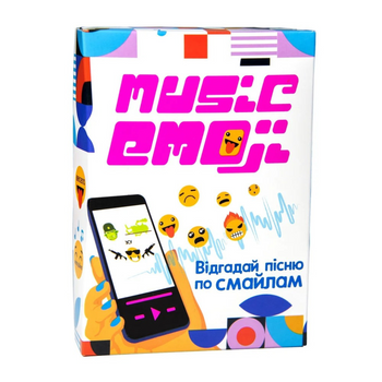 Настільна карткова гра "Music Emoji" Strateg 30249 українською мовою фото