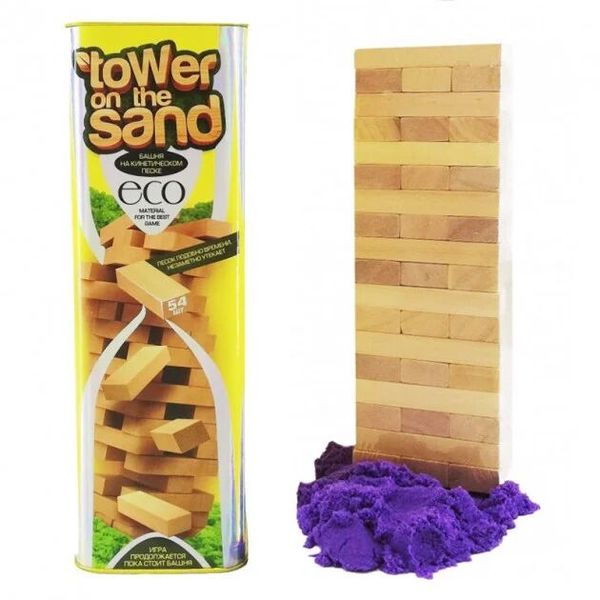 Развлекательная настольная игра дженга Башня на песке (Tower on the sand) укр, Danko Toys фото